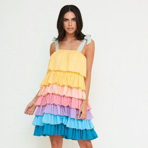 Pitusa rainbow mini dress